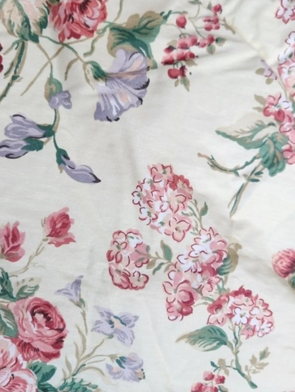 Vintage Laura Ashley Twin Reversible Comforter & Bedskirt Revman USA Floral